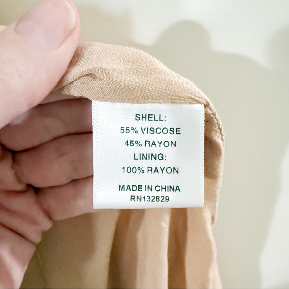 MAJORELLE Sweet Pea Dress Maxi Tan Lemon Wrap Size Small - Picture 6 of 10